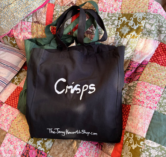 Crisps Tote Bag in Black